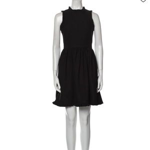 Kate Spade black size 6 dress with ruffle details and pockets